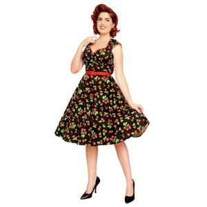 Pinup Girl Clothing Heidi Dress Cherries print